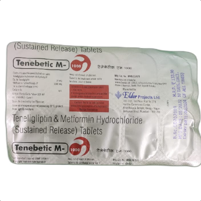 TENEBETIC M-1000 SR TABLET 1*10 TAB