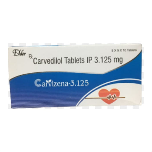 CARVIZENA-3.125 TABLET 1*10 TAB