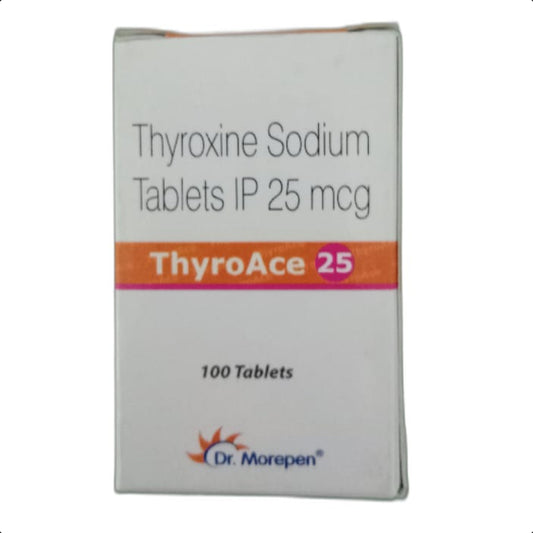 THYROACE 25 MCG TABLET 100 TAB