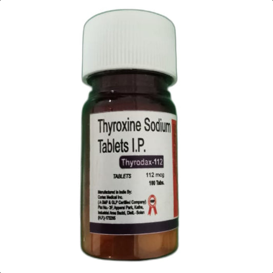 THYRODAX-112 MCG TABLET 100 TAB