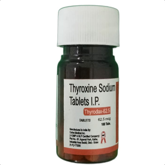 THYRODAX 62.5 MCG TABLET 100 TAB