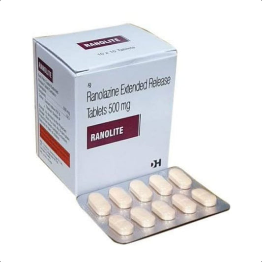 RANOLITE 500 MG TABLET(ER) 1*10 TAB