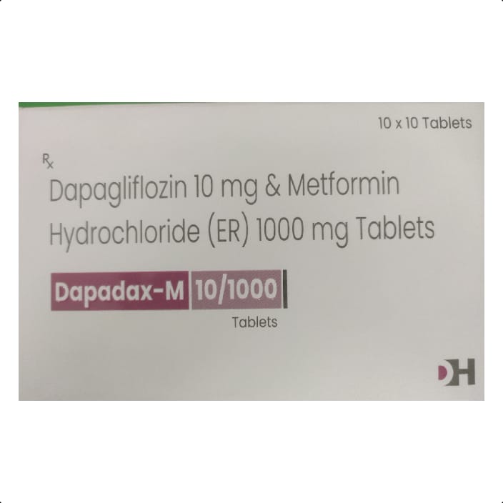 DAPADAX M-10/1000 MG TABLET 1*10 TAB