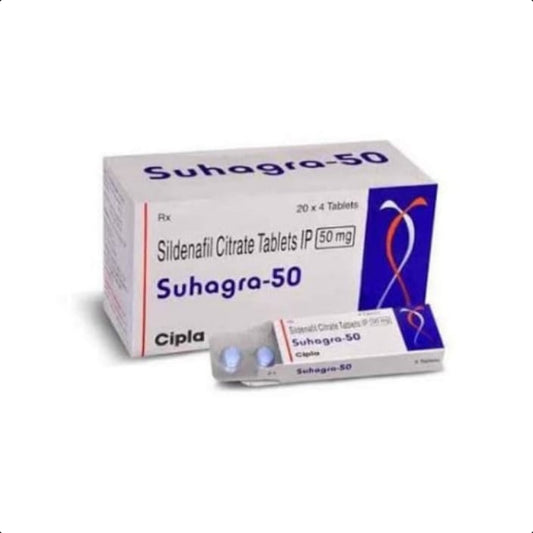 SUHAGRA 50 TABLET RED 1*4 TAB