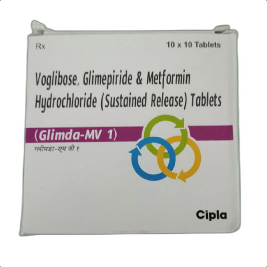 GLIMDA MV1 TABLET 1*10 TAB