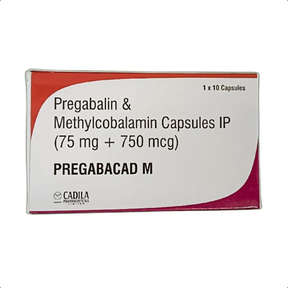 PREGABACAD M CAPSULES 1*10 CAP