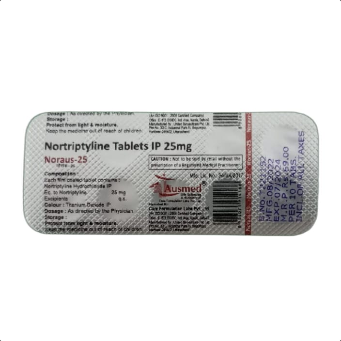 NORAUS 25 MG TABLET 1*10 TAB