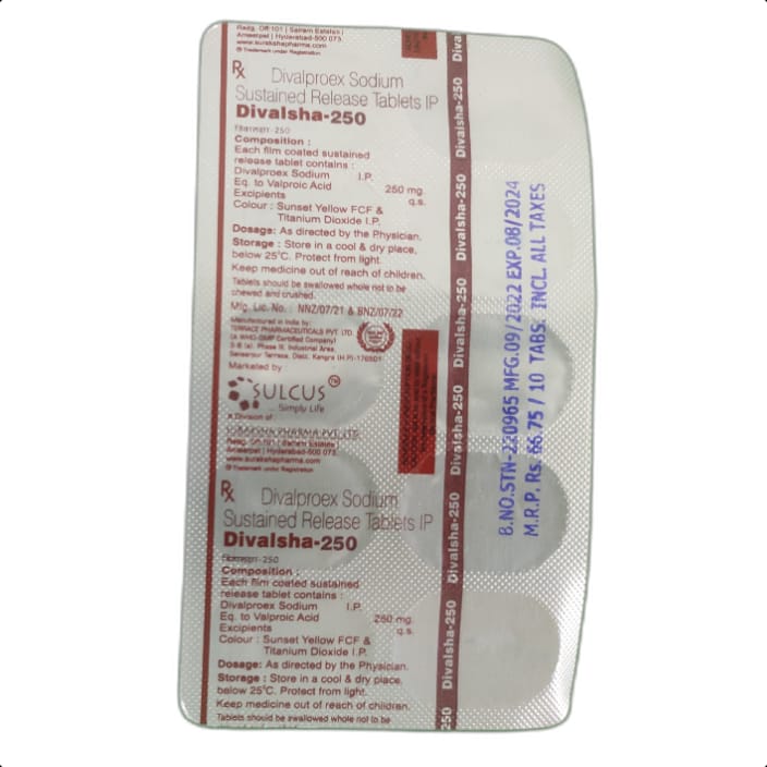 DIVALSHA-250 MG TABLET 1*10 TAB