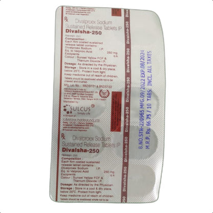 DIVALSHA-250 MG TABLET 1*10 TAB